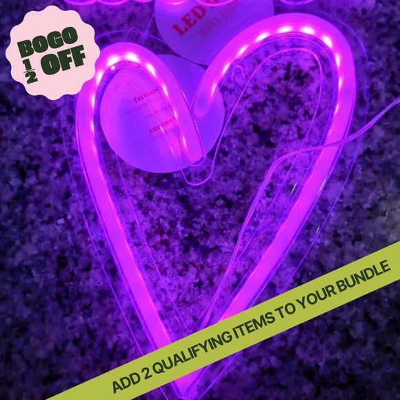 LOOK Target Valentine's Day 2024 LED neon pink heart light - Picture 7 of 7